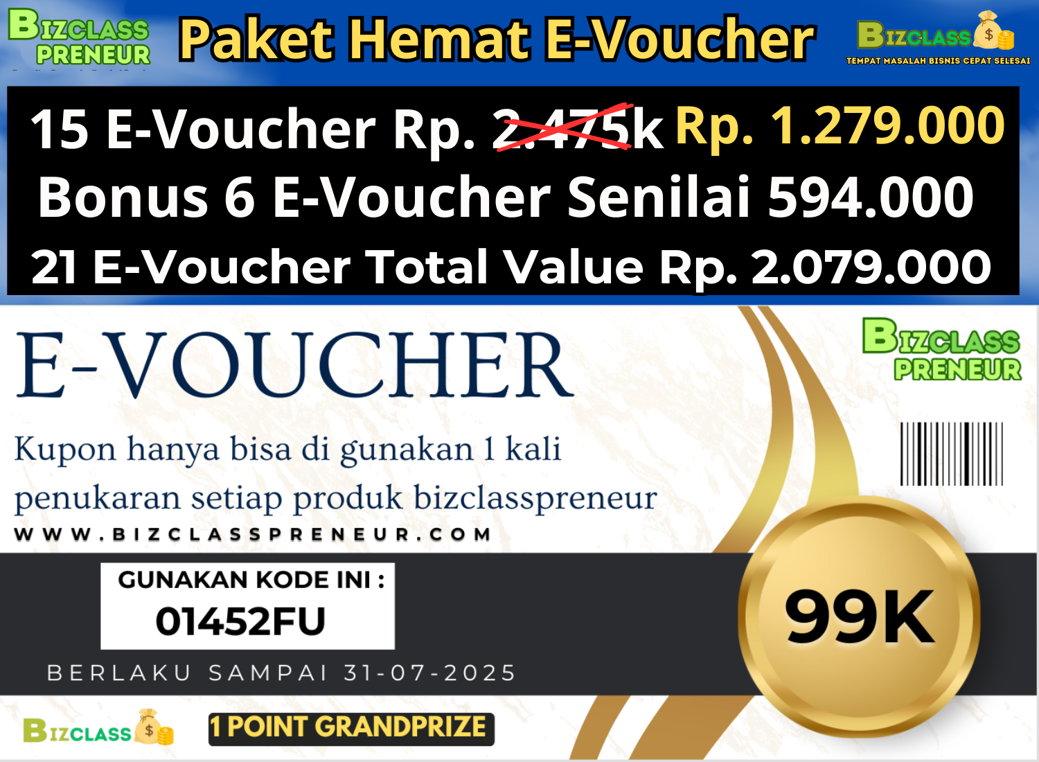 Paket 15 E-Voucher