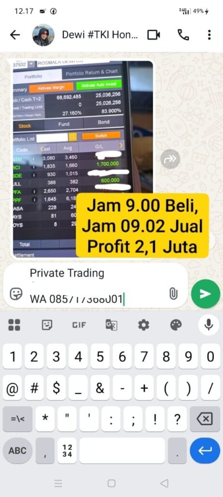 Profit 2,1 Juta dalam 2 Menit